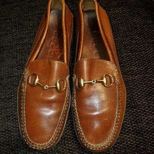 gucci leather driving shoes